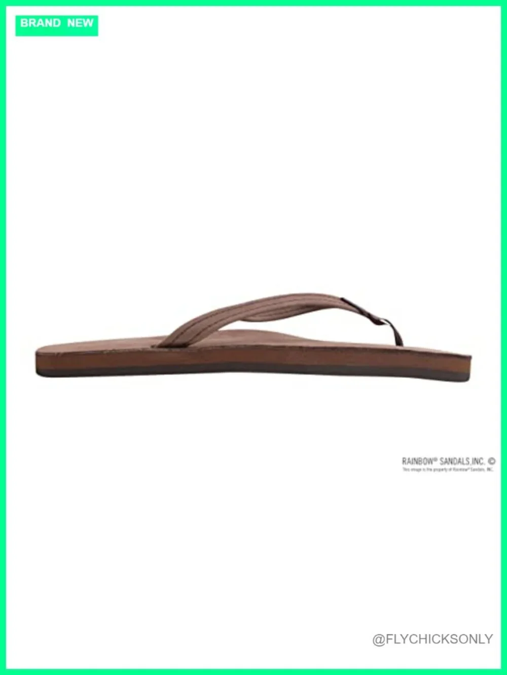 Women's Single Layer Leather Sandal Narrow Strap Flip Flop